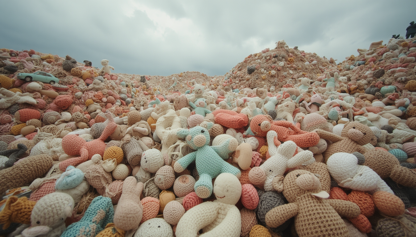 A pile of forgotten, unused toys and gifts
